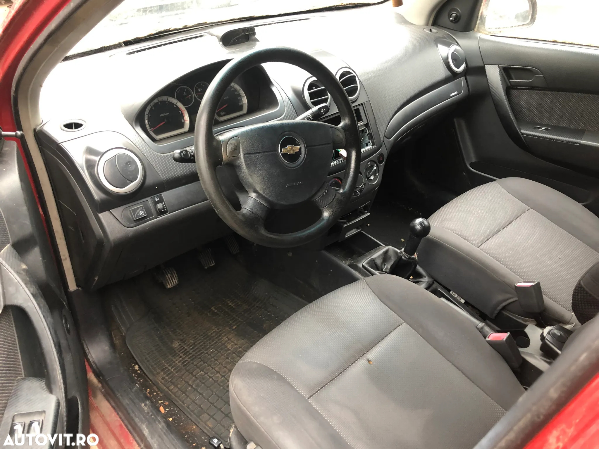 Dezmembrez Chevrolet Aveo 1.2 benzina visiniu rosu 2008 - 7