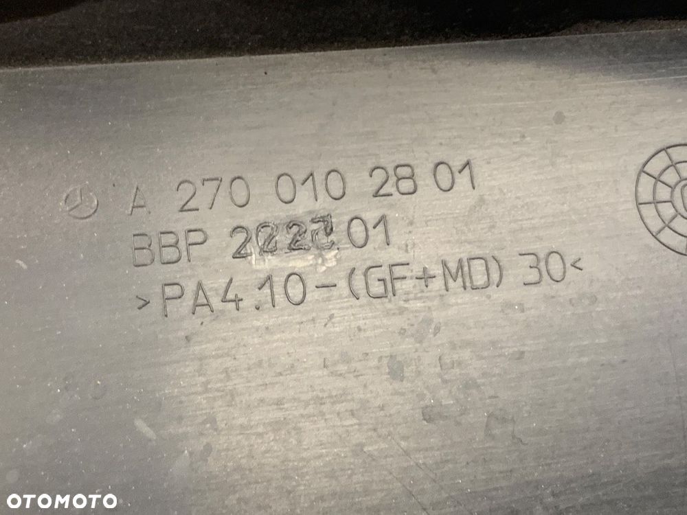 POKRYWA SILNIKA  MERCEDES-BENZ KLASA A (W176) 2012 - 2018 A 180 (176.042) 90 kW [122 KM] benzyna - 6