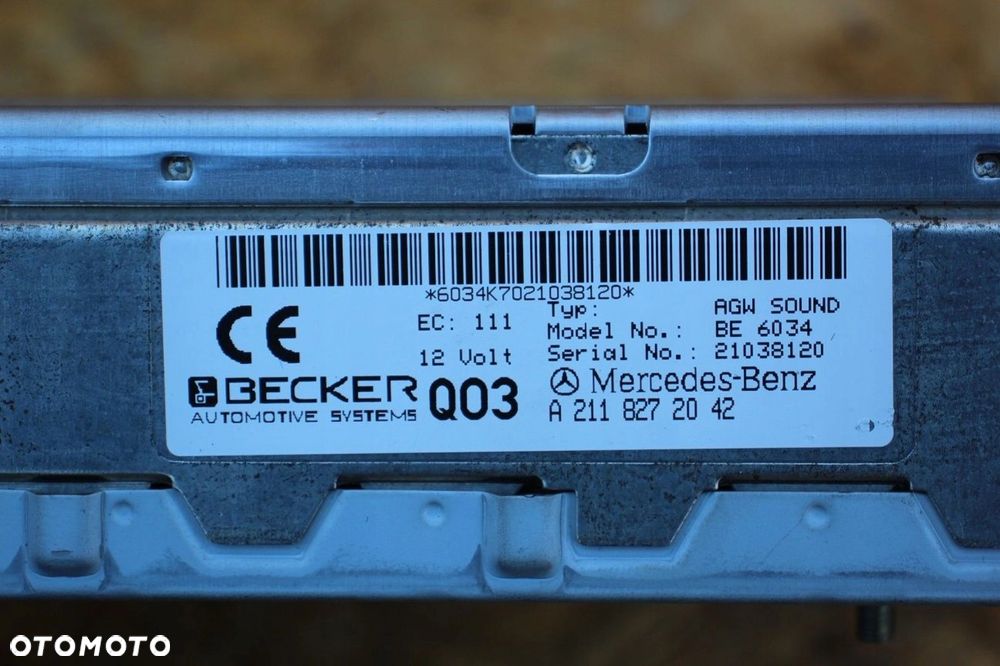 Wzmacniacz radia BECKER BE6034 Mercedes w211 e-klasa 2118272042 - 1