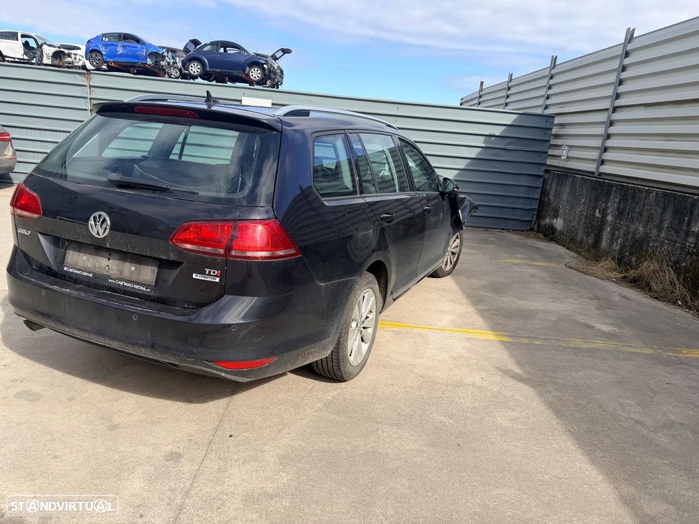 VW GOLF VII VARIANT 1.6 TDI DE 2016 MOTOR CXX EM CENTRO DE ABATE (FIM DE VIDA) - 2