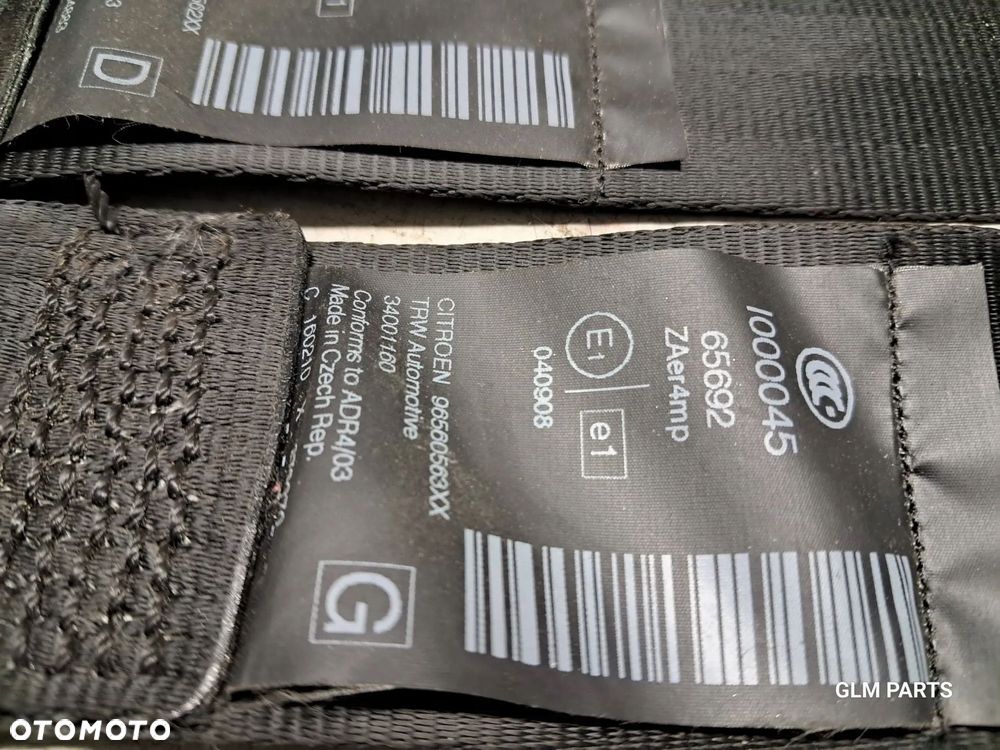 citroen c5 iii x7 lewy + prawy pas bezpieczeństwa przedni oryginał - 6