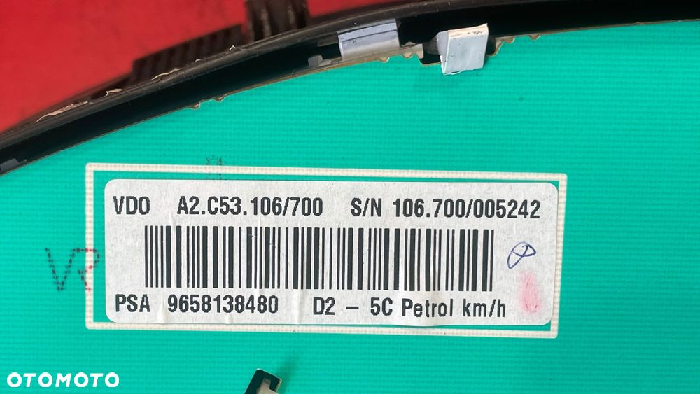 LICZNIK ZEGARY PEUGEOT 407 2.0 HDI EU 9658138480 - 6