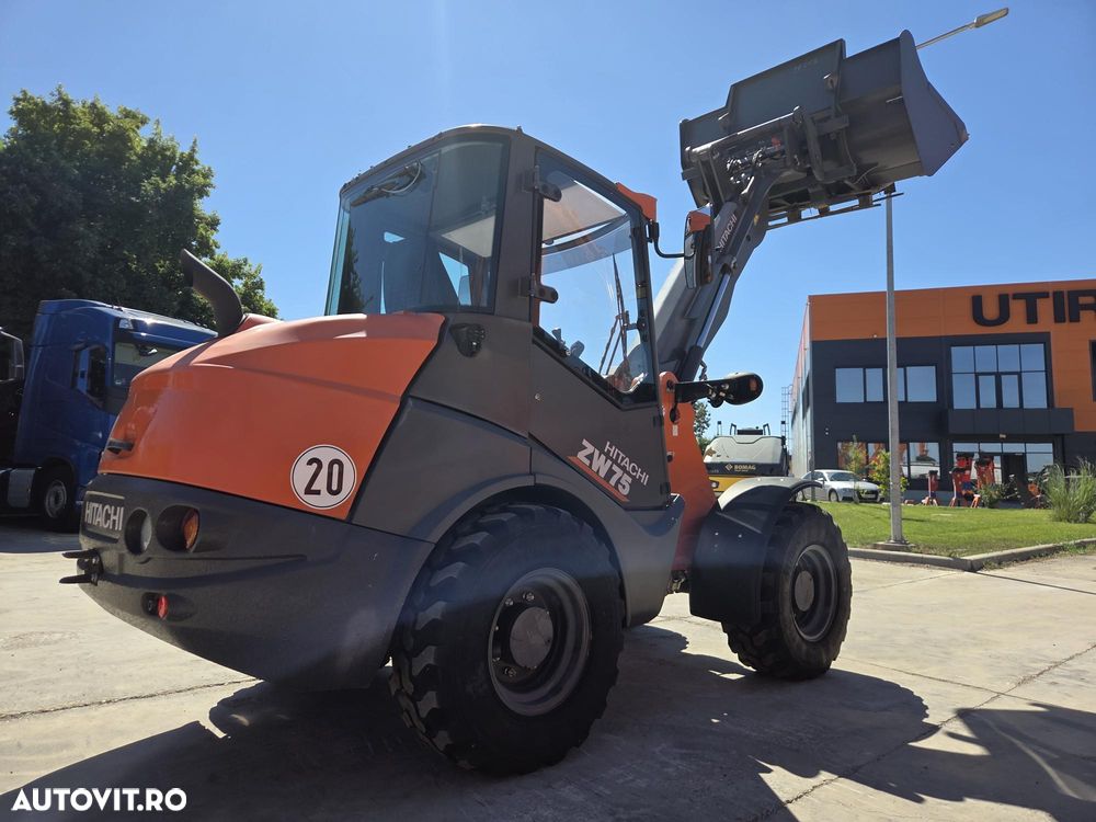 Hitachi ZW75-6, 2023, 151h, EX DEMO, 6 tone, ridica 2,4tone la 3,2m, Cupla rapida, CUPA 1mc, FURCI, articulat, transmisie 4x4, Deutz 75CP, 2 locuri, produs in Germania, posibilitate leasing 4 ani-PROMOTIE 51.900 EUR+Tva - 6