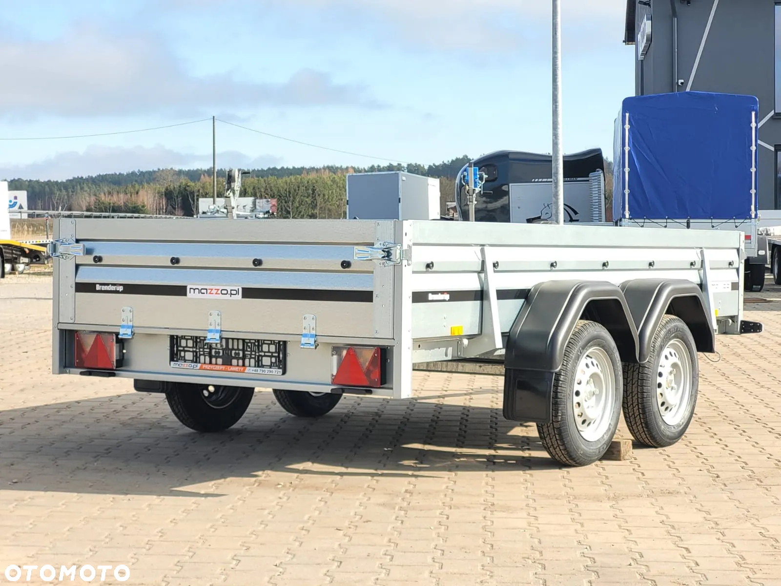 Brenderup Dostawa przyczepa 2-osiowa 304x153x40cm DMC750kg WYSOKA WZMOCNIONA BURTA - 15