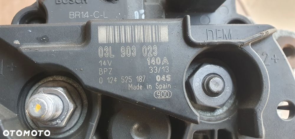 Alternator prądnica VW Tiguan I Lift 2.0 TDI 03L903023 - 6