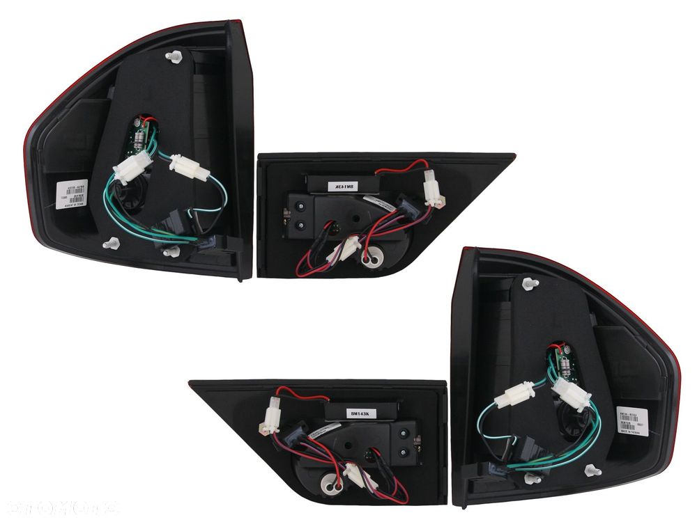 LAMPA TYL NE 4SZTUKI KPL LED DIODY TUNING BMW X3 E83 2003-2006 RED SMOKE - 3