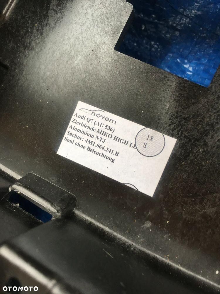 AUDI Q7 SQ7 4M S-LINE KB4 DEKORY DEKOR LISTWA LISTWY EUROPA / KOMPLET - 9