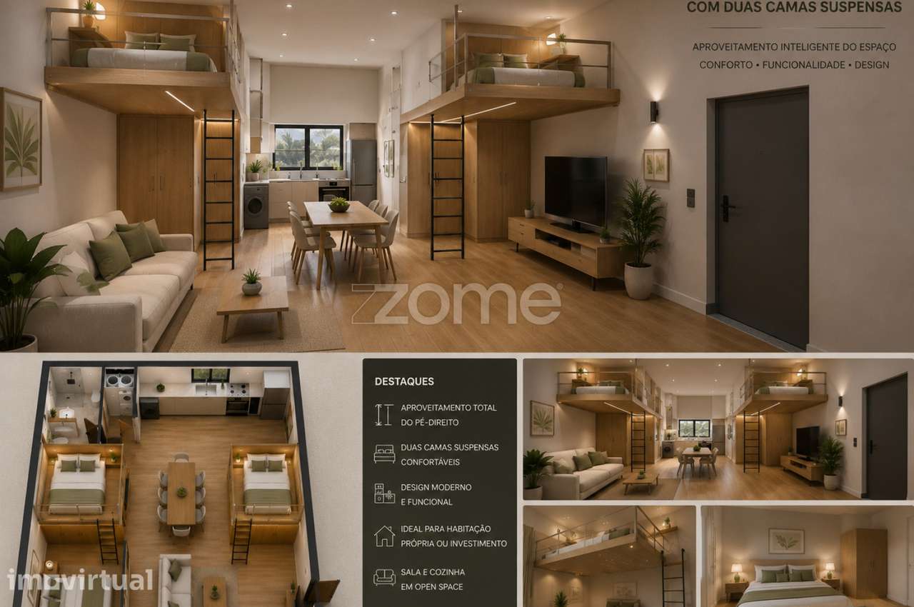 Loja Convertida em Habitação T1+2 - Grande imagem: 2/15