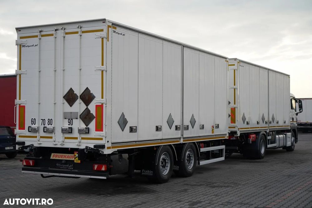 MAN TGS 18.440 / COMBINAȚIE TANDEM / ADR COMPLET / LA OX EXI EXII FL / LATERALĂ DESCHISĂ / PENTRU TRANSPORTUL EXPLOSIVILOR / - - 3