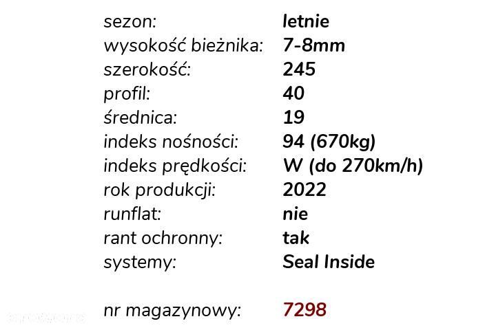 Pirelli Cinturato P7 Seal Inside 245/40 R19 - 3