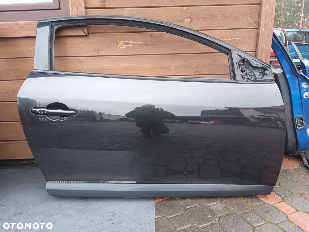 DRZWI LEWE PRZEDNIE PRZÓD prawe przednie przód CZARNE RENAULT MEGANE 3 III COUPE 08- LAK: NV676 - 2