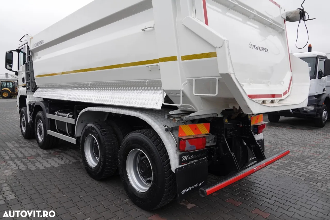 MAN TGS 41.460 / 8x8 / BASCULANTE SPATE / MANUAL / KH-KIPPER / EURO 6 / 2019 / CONTRACTUL DE SERVICE - 13