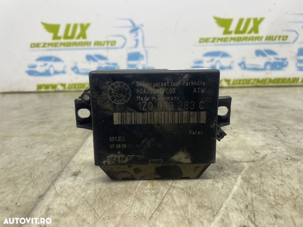 Modul senzori parcare 1Z0919283C Skoda Octavia 2 [2004 - 2008] 2.0 td - 1