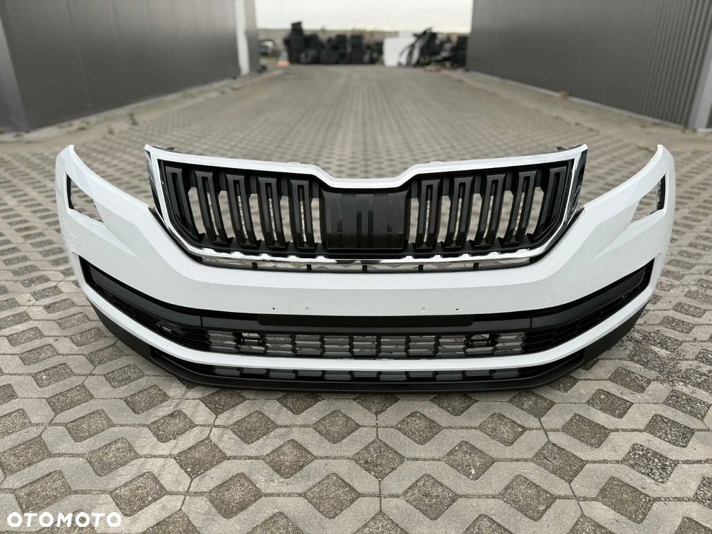 Skoda Kodiaq I Zderzak Przód Przedni Kompletny grill LS9R 4xPDC 2016-2021r. - 10