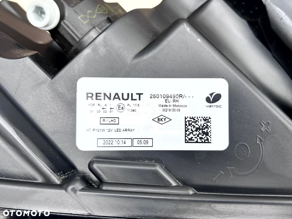 DACIA SANDERO STEPWAY III LOGAN III JOGGER 2020- LAMPA PRAWY PRZÓD PRAWA PRZEDNIA ORYGINAŁ VARROC 260109490R BRAK JEDNEGO UCHYWTU - 22