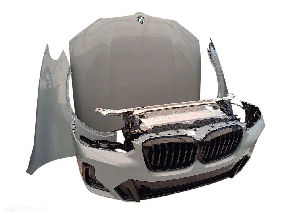 Kompletny zestaw przedniej części nadwozia BMW X3 G01 LCI X3 C4P Brooklyn grau metallic M-PAKIET - 3