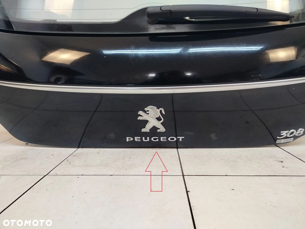 PEUGEOT 308 I T7 HB LIFT 11R- KLAPA BAGAŻNIKA TYŁ TYLNA KTV KTVD - 8