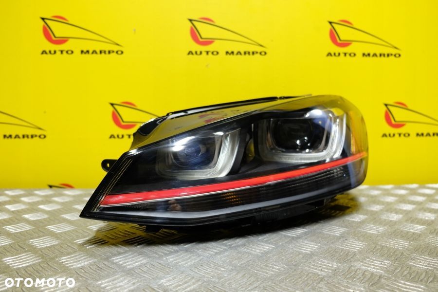 VW GOLF VII GTI 2015- REFLEKTOR LAMPA XENON Z LED LEWA USA - 3