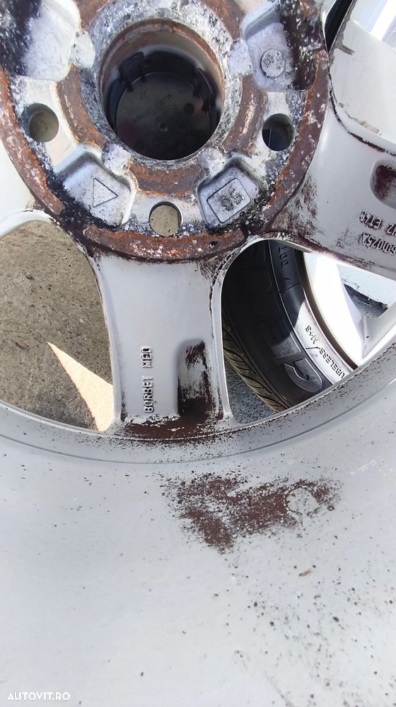 Jante Aliaj 5x112 R16 Barcelona Volkswagen 7JET45 anvelope vara 205/55/16 - 10