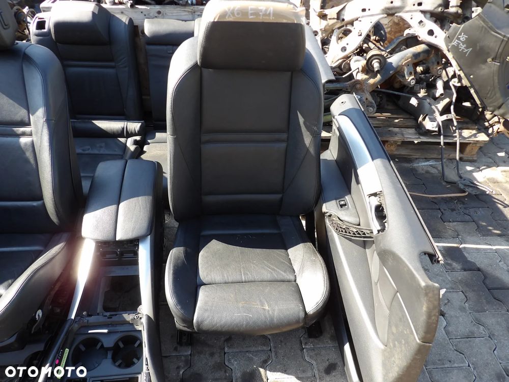 BMW - E71,X6 - FOTELE , KANAPA , BOCZKI , TUNEL - UK - OGRZEWANE - KOMPLET - 3