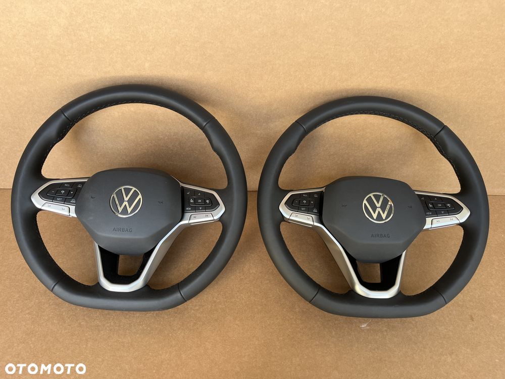 KIEROWNICA VW CADDY 2K7 VW T6.1 T7 VW TROC SKÓRA AIRBAG NOWA ORYGINAŁ