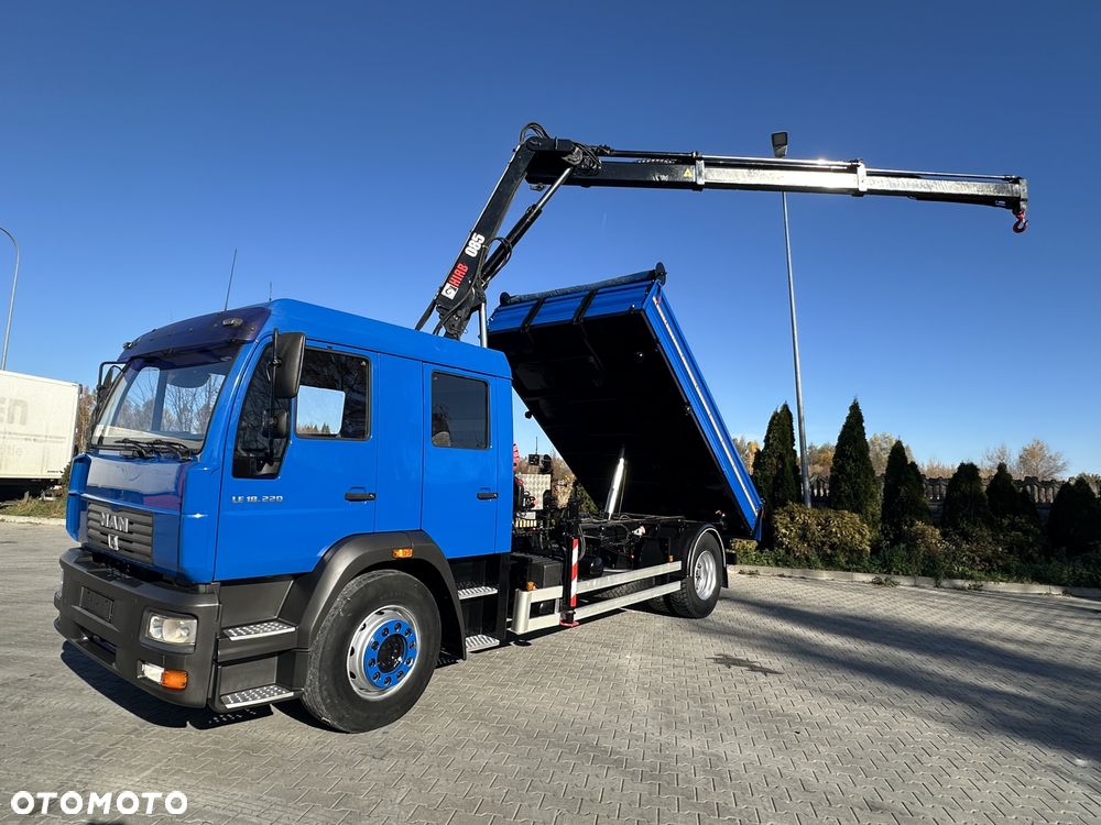 MAN LE 18.220 Wywrotka 3-stronna HDS HIAB 085 - 14