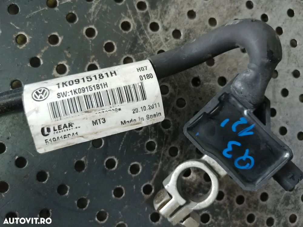 borna baterie minus cu capsa audi q3 8u 1k0915181h - 2