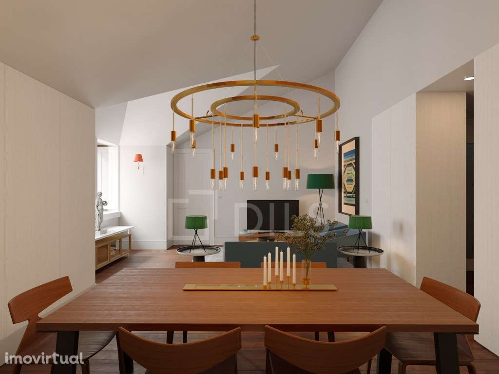 Apartamento T1 com terraço inserido em novo empreendimento em Belém - Grande imagem: 5/45