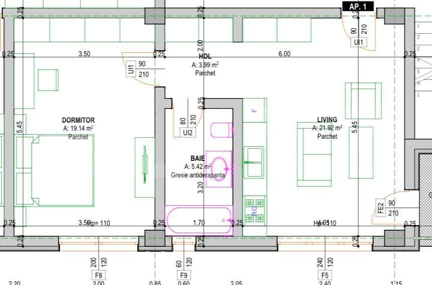 Apartament, 2 camere, 51 mp utili, oras Radauti - Imagine principală: 4/6