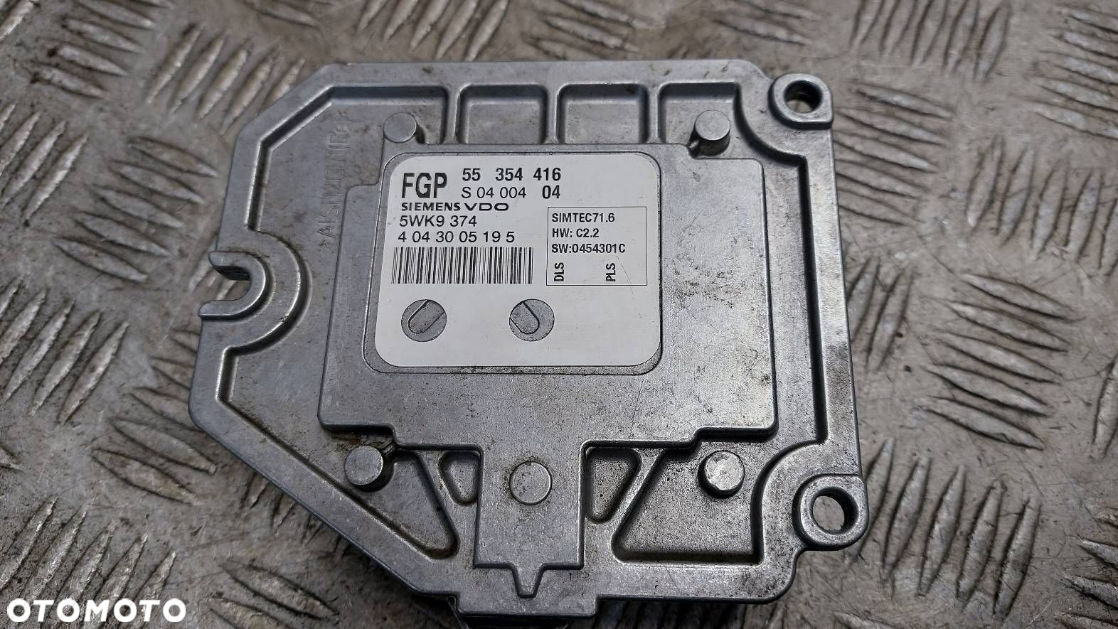 ZESTAW STARTOWY OPEL VECTRA C 1.8 16V 55354416 - 4