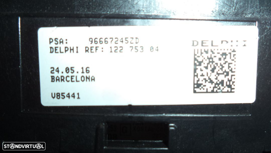 Comutador / Interruptor de luzes multifunções com patilhas  Citroen/ Peugeot ref .96773880ZD - 2
