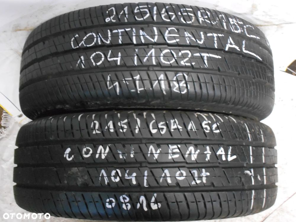 OPONY 215/65R15C CONTINENTAL VANCO 2 DOT 4718 / 0816 10MM - 1