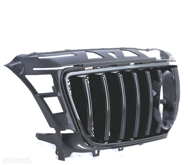 GRELHA FRONTAL MERCEDES CLS C218 11-14 LOOK GT PRETO BRILHANTE - 4