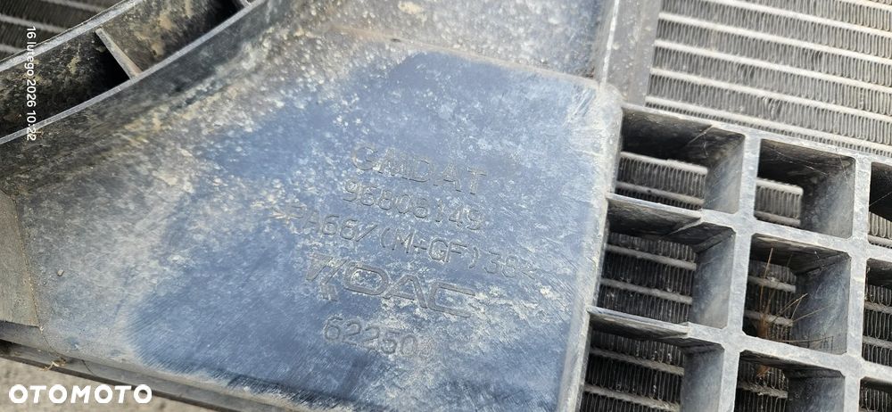 Komplet chłodnic wentylator chłodnicy chłodnica wody klimatyzacji Chevrolet Aveo T250 lift T255 1,2 benzyna 2009r - 2