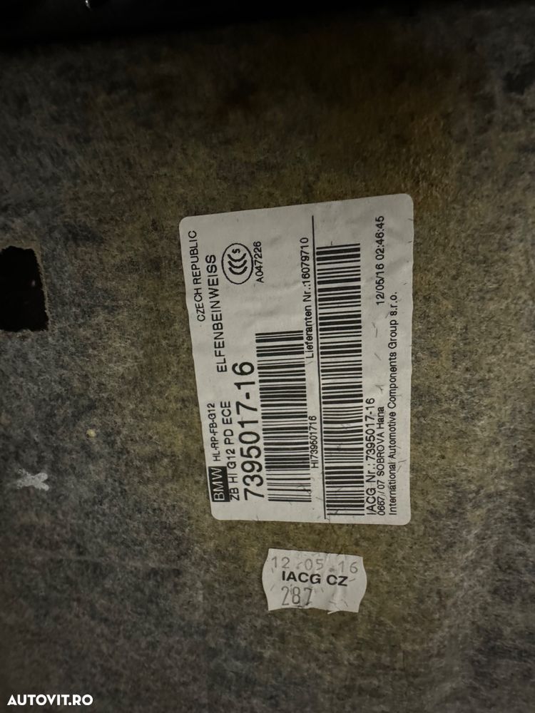 Plafon panoramic textil interior bmw seria 7 g12 - 2