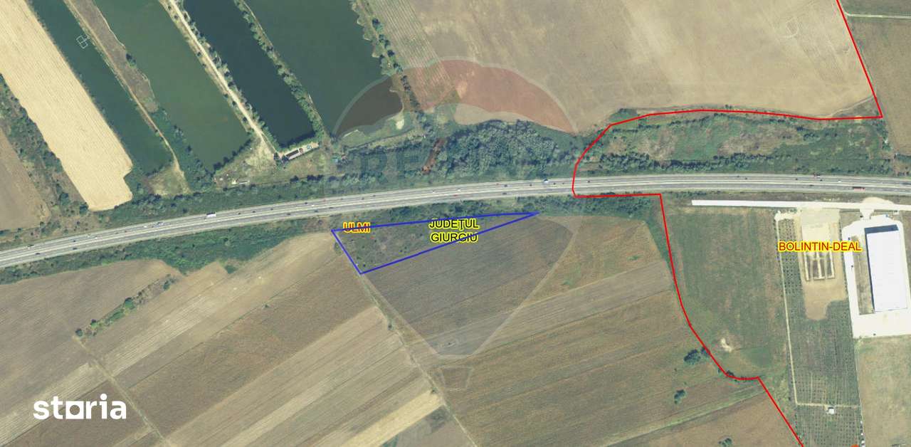 Vanzare Teren Intravilan Comercial, Ulmi-Bolintin, Langa Autostrada A1 - Imagine principală: 4/14