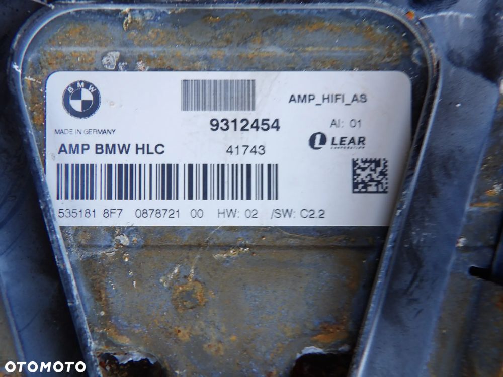 BMW - F30,F31 - WZMACNIACZ AUDIO - HIFI - 9312454 - 2