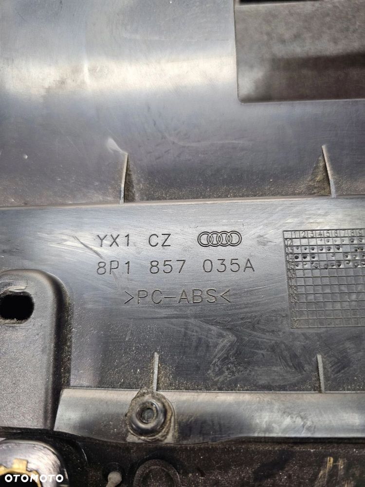 SCHOWEK PASAŻERA AUDI A3 8P LIFT 8P1857035A 8C1 KREMOWY - 14