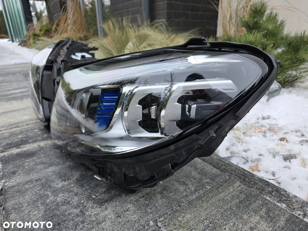 mercedes c klasa w205 205 lift lampy przód full led multibeam a2059061506kz a2059061606kz - 6