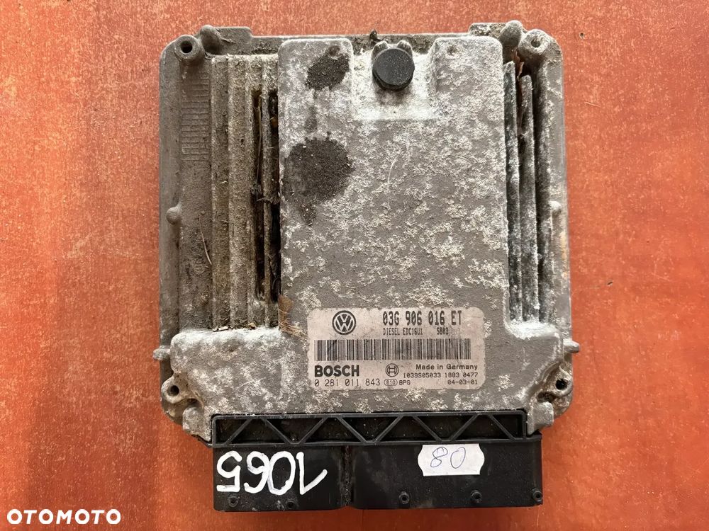 STEROWNIK SILNIKA VW GOLF V TDI 03G906016ET 0281011843 - 1
