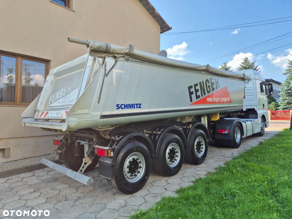 Schmitz Cargobull Waga: 5163kg SKI 24 SL 7.2 / z Niemiec / Podnoszona oś / Aluminiowa wywrotka / KOMPLET Z MAN TGX 470 - 6