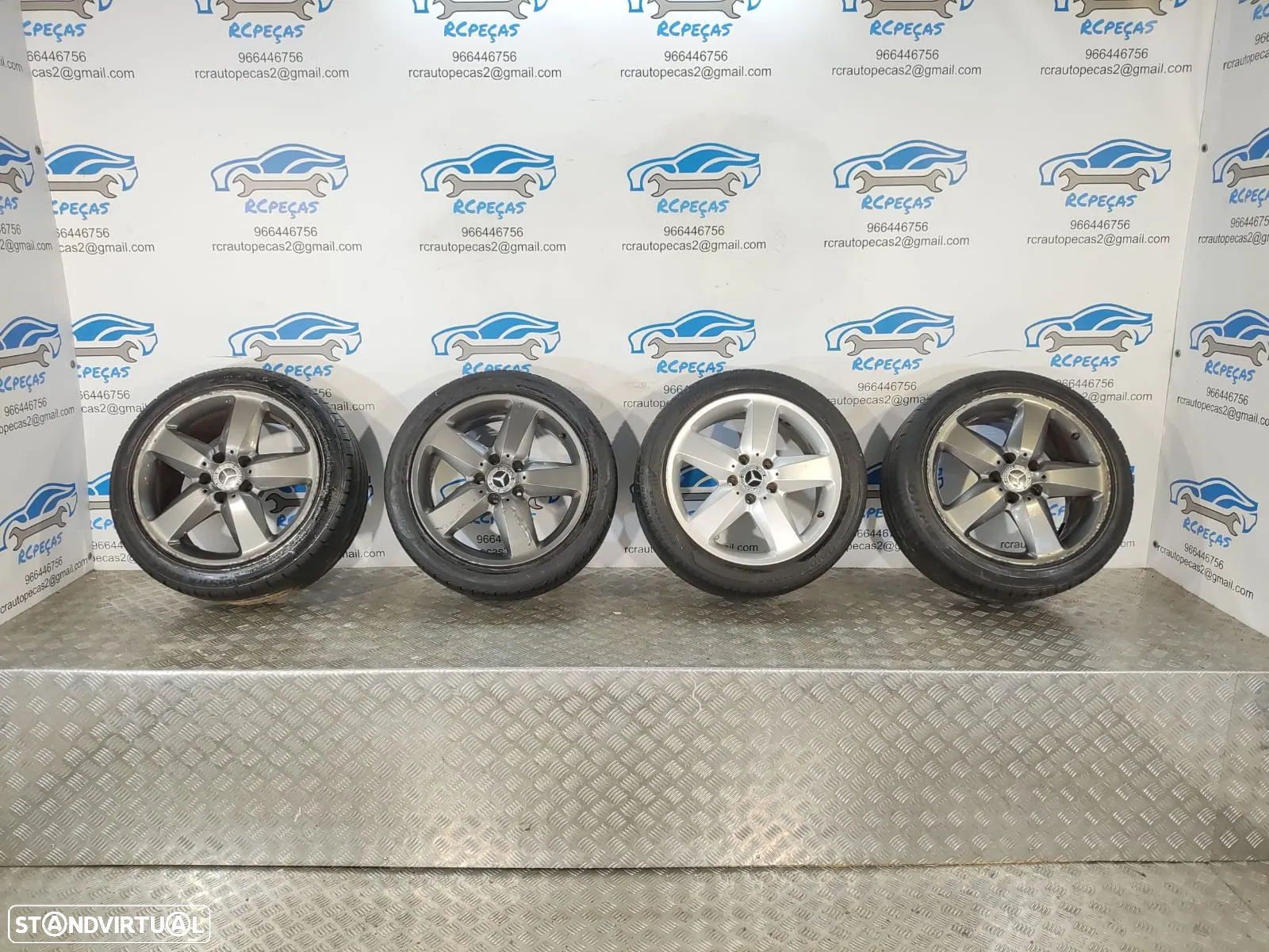 .JANTES MERCEDES SLK R171 17 POLEGADAS 7,5J 8,5J ET36 ET30 ORIGINAIS - 2