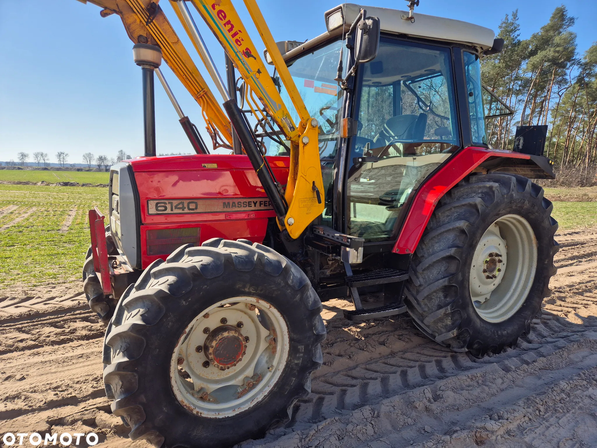 Massey Ferguson 6140 Cena Brutto 90 koni Pełna Pakiet Tur Łyżka dodatkowo koła wąskie 6130 MF  6150 - 3