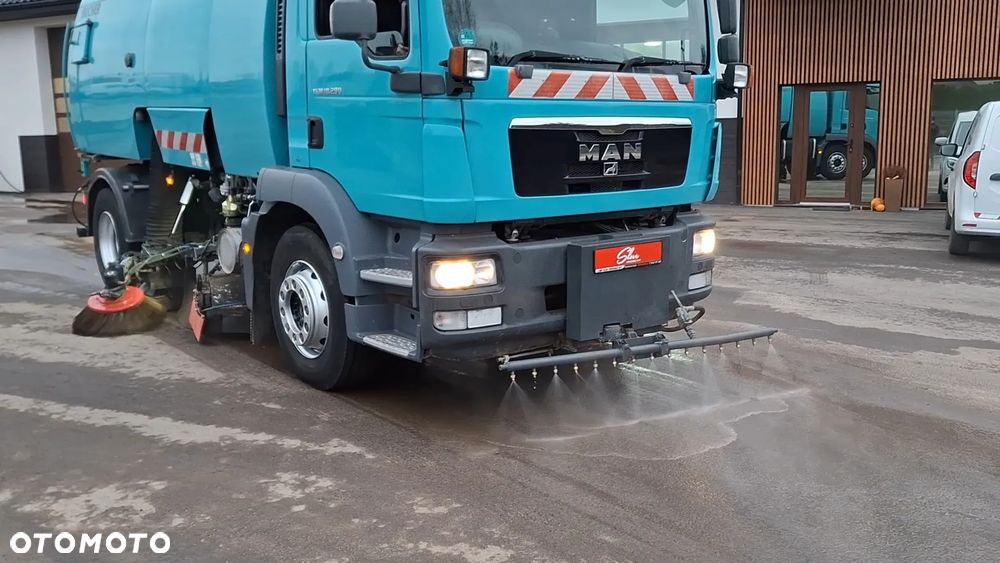 MAN TGM 18.290 Zamiatarka BUCHER 2 Silniki Karcher Mycie Ciśnieniowe - 5