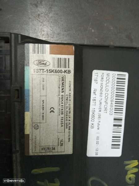 MODULO CONFORT FORD MONDEO III TURNIER 2002 -1S7T 15K600 KB - 2