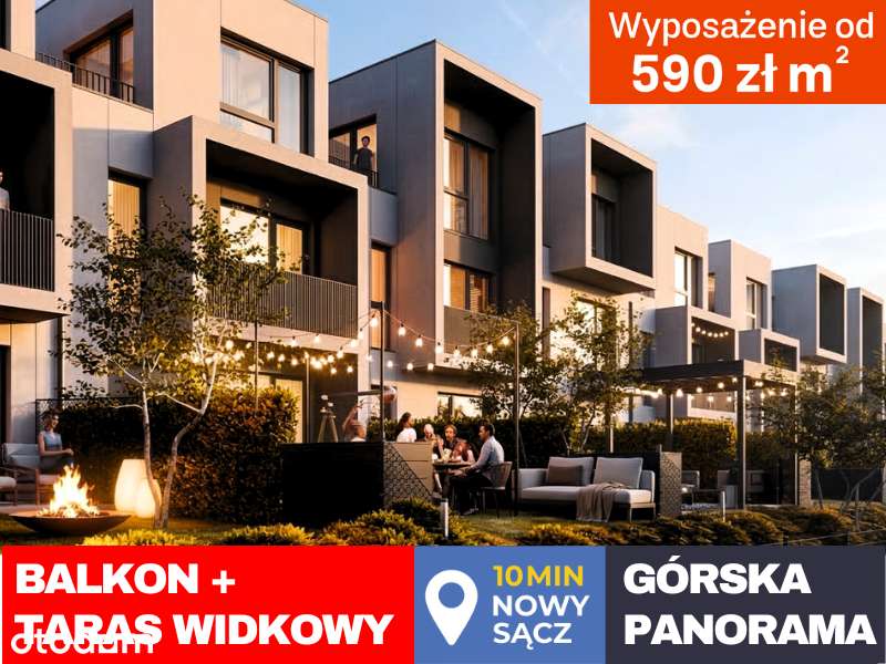 2 miejsca I Wyposażenie I 4 pokoje + Loggia i Taras z PANORAMĄ BESKIDU