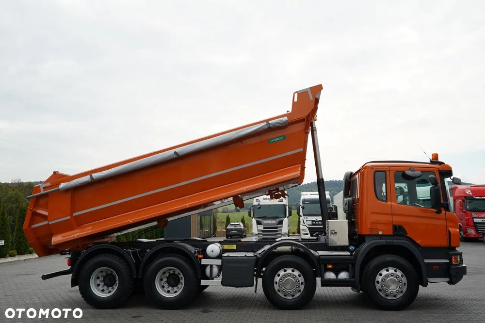 Scania P 410 / 8x4 / WYWROTKA TYLNOZSYPOWA / ALUFELGI / OPONY 100% / MANUAL / ŁADOWNOŚĆ 21 T - 8