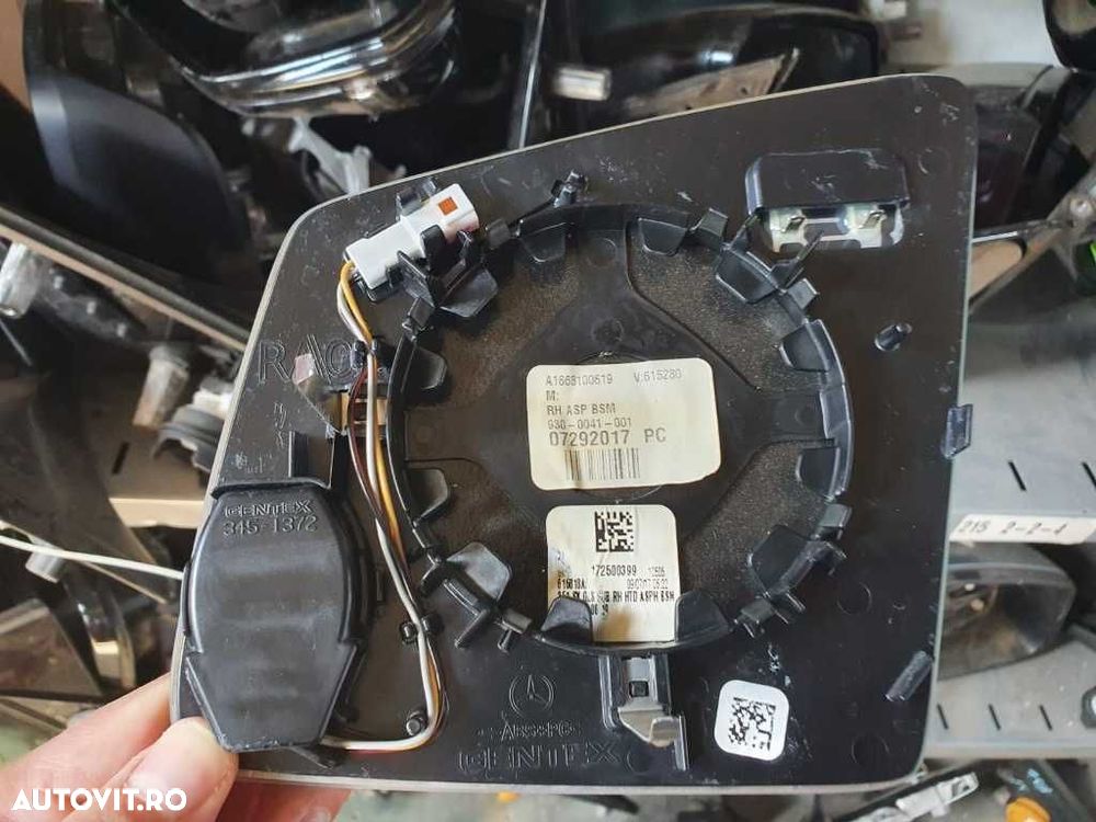 Sticla oglinda dreapta asistenta mercedes ML GL GLS GLE GLE-coupe - 2