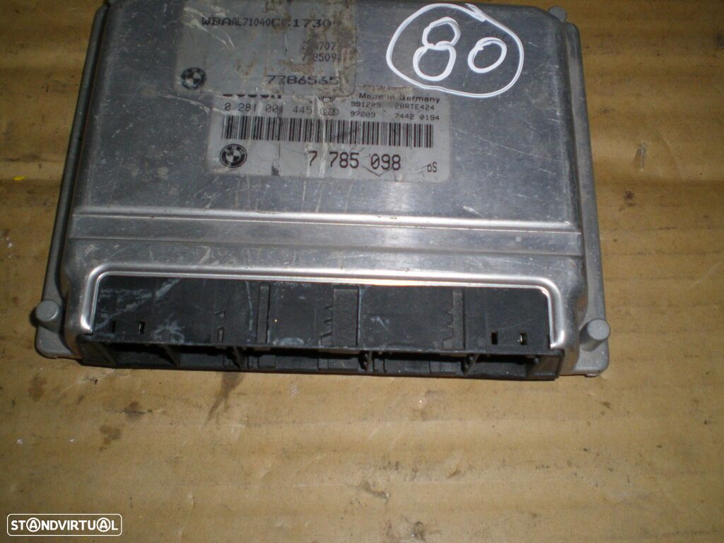 Centralina 0281001445 7785098 BMW E46 1999 320 D BOSCH BMW E46 1999 320D 130CV 4P CINZA BOSCH - 1