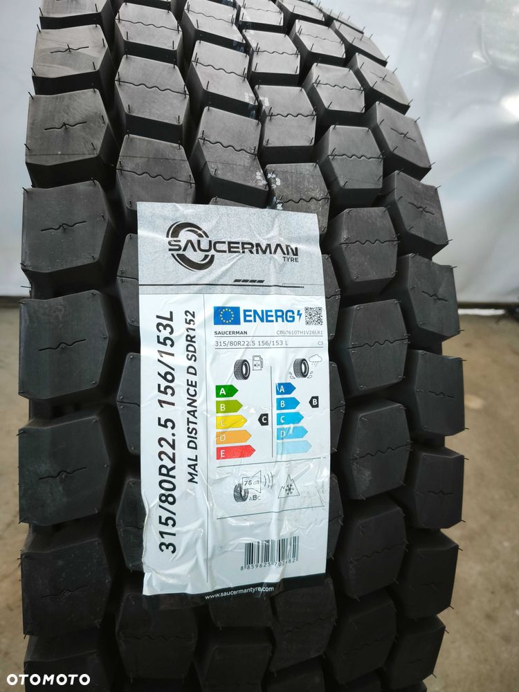 NOWE opony klasy PREMIUM w rozmiarze 315/80R22.5 Saucerman SDR152 - 1